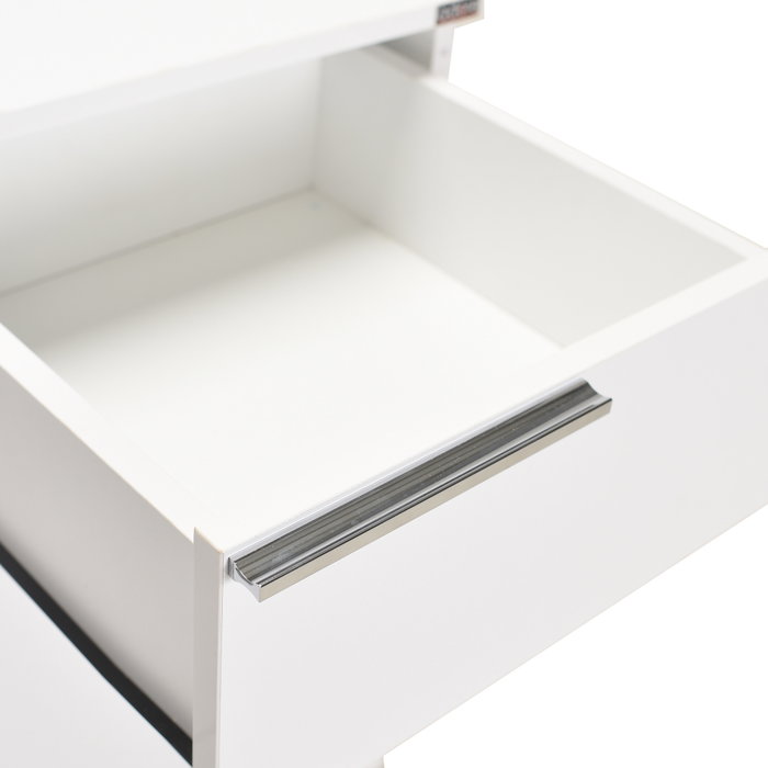 Hanah Home Armario Multiusos Blanco con 5 Cajones Hanah Home Armario Multiusos Blanco con 5 Cajones